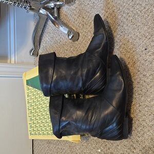 Bass Leather Shelby boots - black